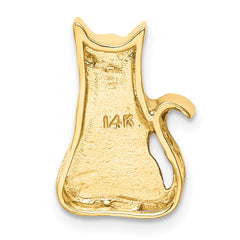 14K Cat Chain Slide