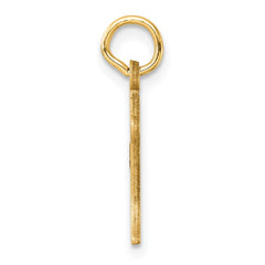 14K Diamond-cut Letter K Initial Charm