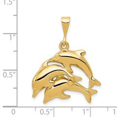 14k Dolphin Charm - 4