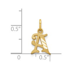 14k Letter A Initial Charm - 2