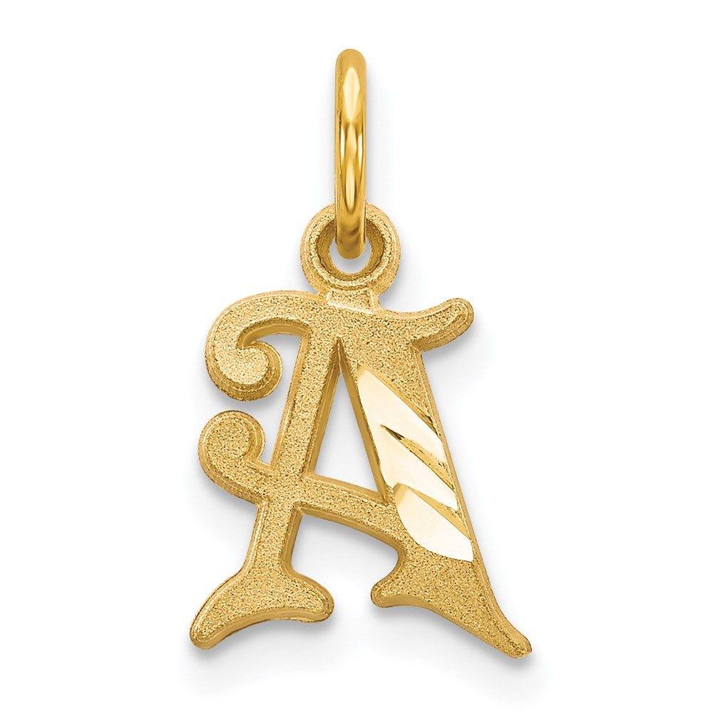 14k Letter A Initial Charm - 2