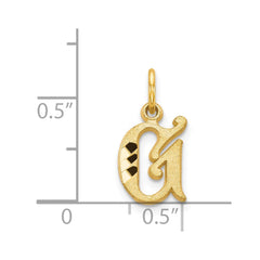 14k Letter G Initial Charm