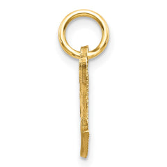 14k Letter T Initial Charm