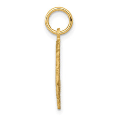 14k Heart Letter B Charm