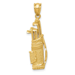 14k Golf Bag Charm - 3