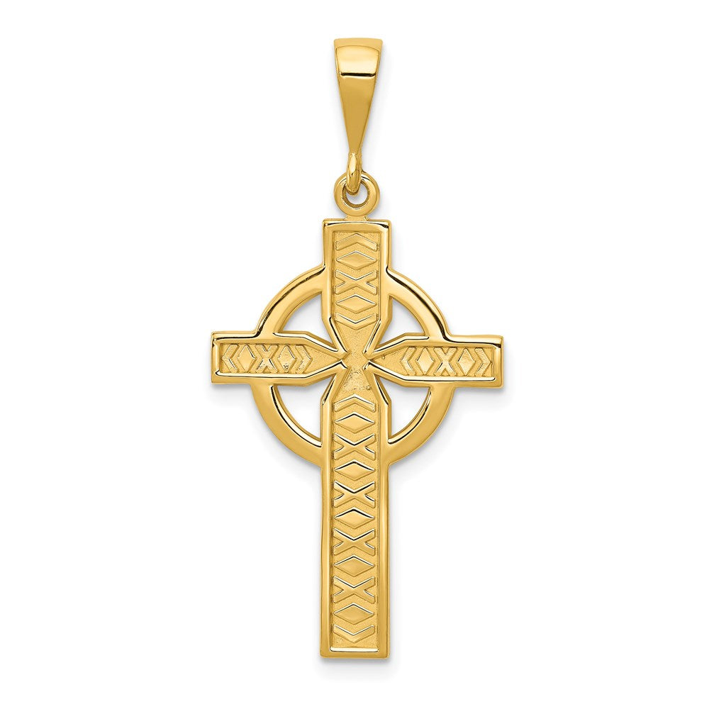 14k Celtic Cross Pendant - 15
