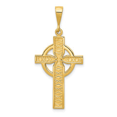 14k Celtic Cross Pendant - 15