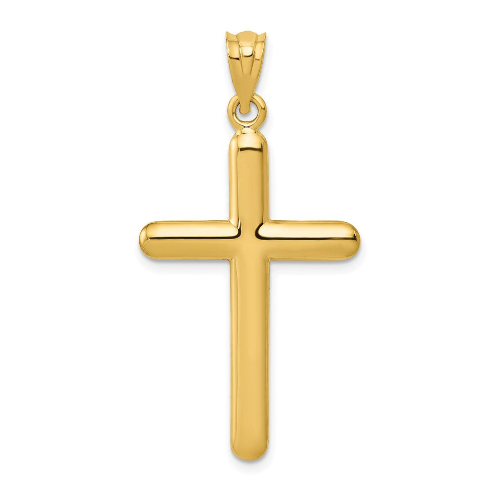 14k Polished Cross Pendant - 21