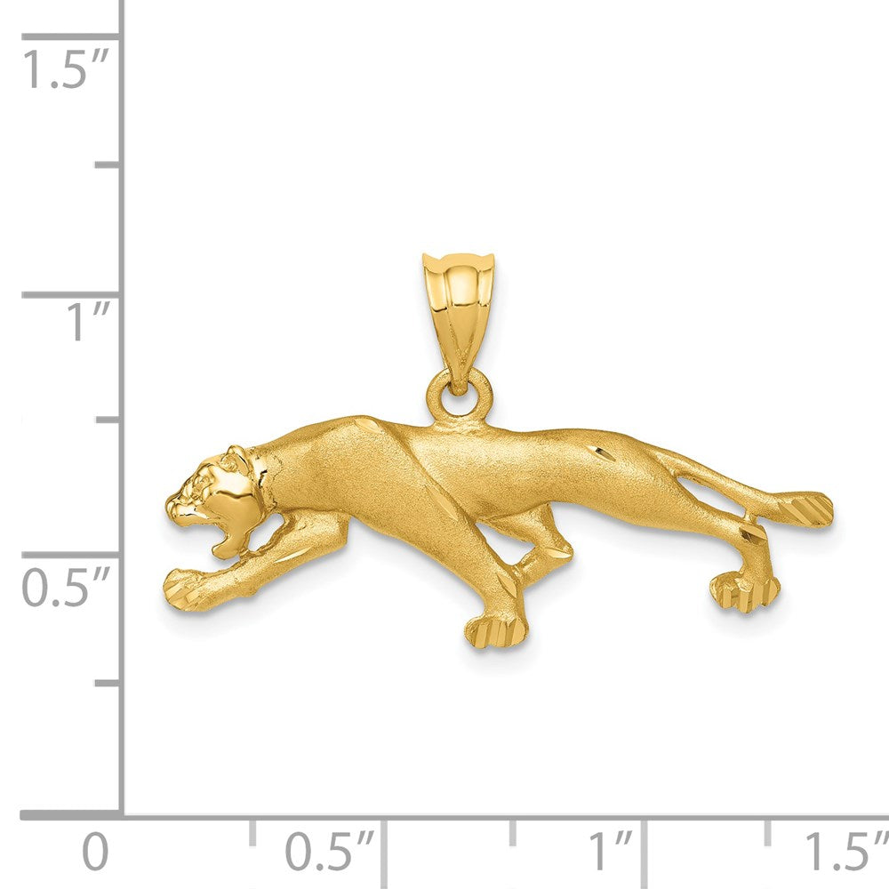 14k Panther Pendant