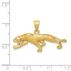 14k Panther Pendant