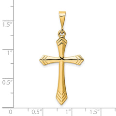14k Passion Cross Pendant - 3