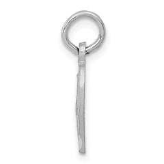 14k White Gold Cross in Heart Charm - 2