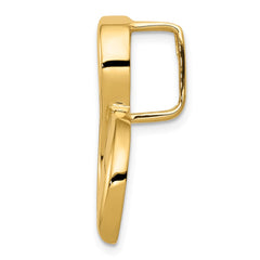 14K Polished Slide Fits up to 6mm Regular/8mm Fancy or Reversible Omega - 2