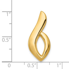 14K Polished Slide Fits up to 6mm Regular/8mm Fancy or Reversible Omega - 2