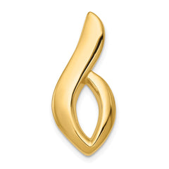 14K Polished Slide Fits up to 6mm Regular/8mm Fancy or Reversible Omega - 2