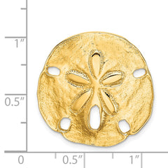 14k Polished Fits up to 8mm on Both Small Sand Dollar Slide