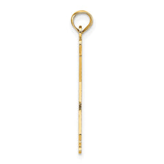 14k Solid California State Pendant