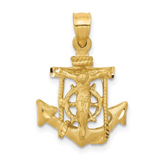 14k Mariners Cross Pendant - 7