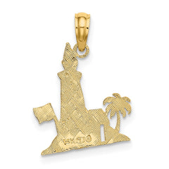 14k Lighthouse Charm - 2