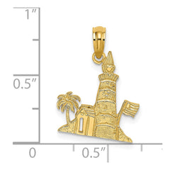 14k Lighthouse Charm - 2