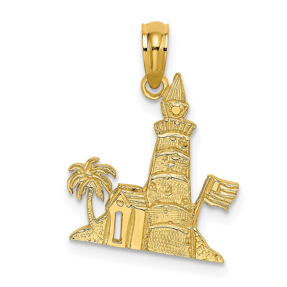 14k Lighthouse Charm - 2
