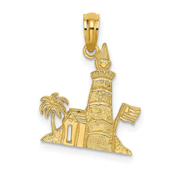 14k Lighthouse Charm - 2
