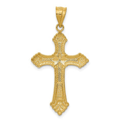 14k Polished Cross Pendant