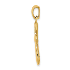 14k Polished Cross Charm - 2
