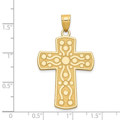 14k Cross Pendant w/Serenity Prayer on Back