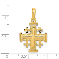 14k Jerusalem Cross Pendant - 3