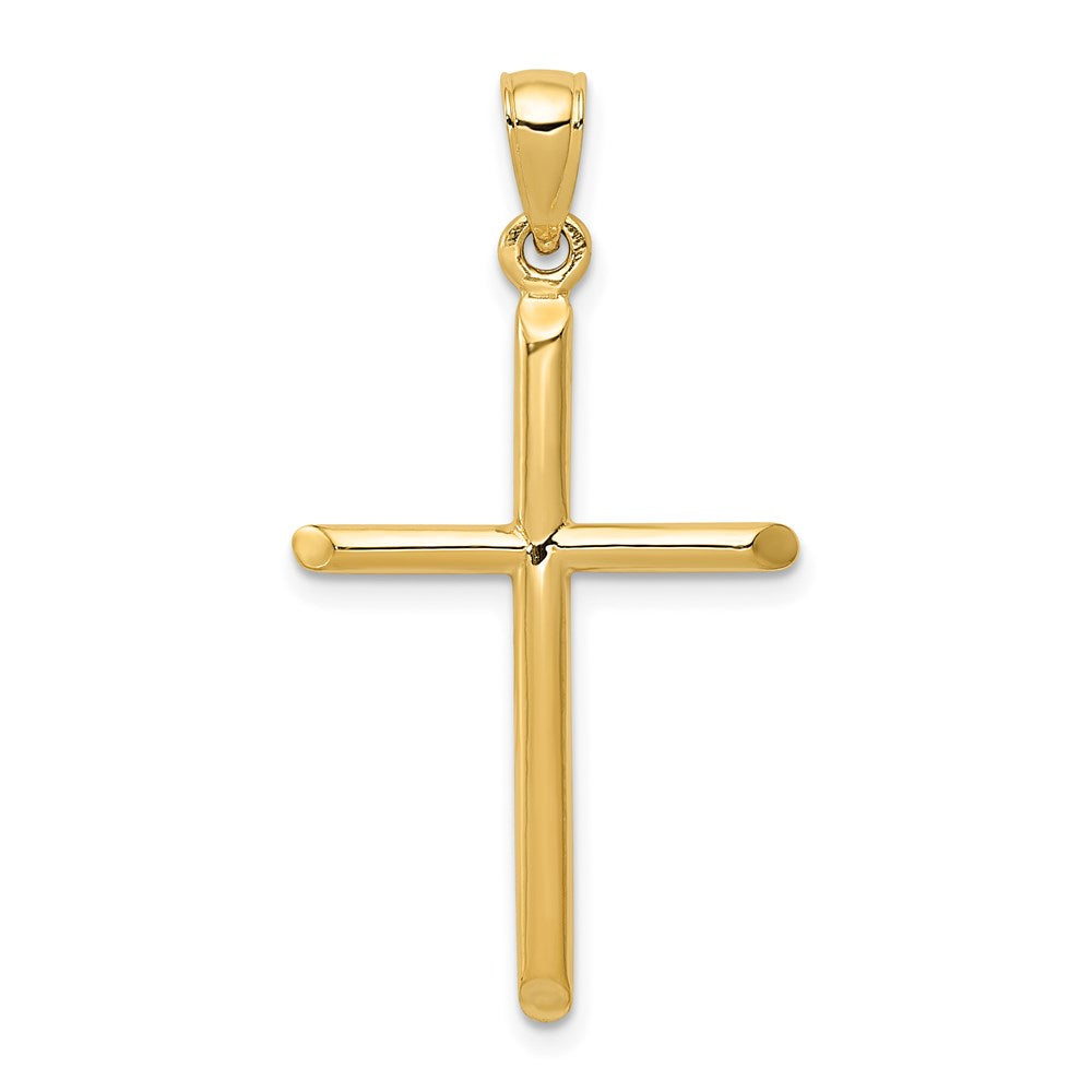 14k Polished Cross Pendant - 37