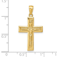 14k Polished Crucifix Pendant - 5
