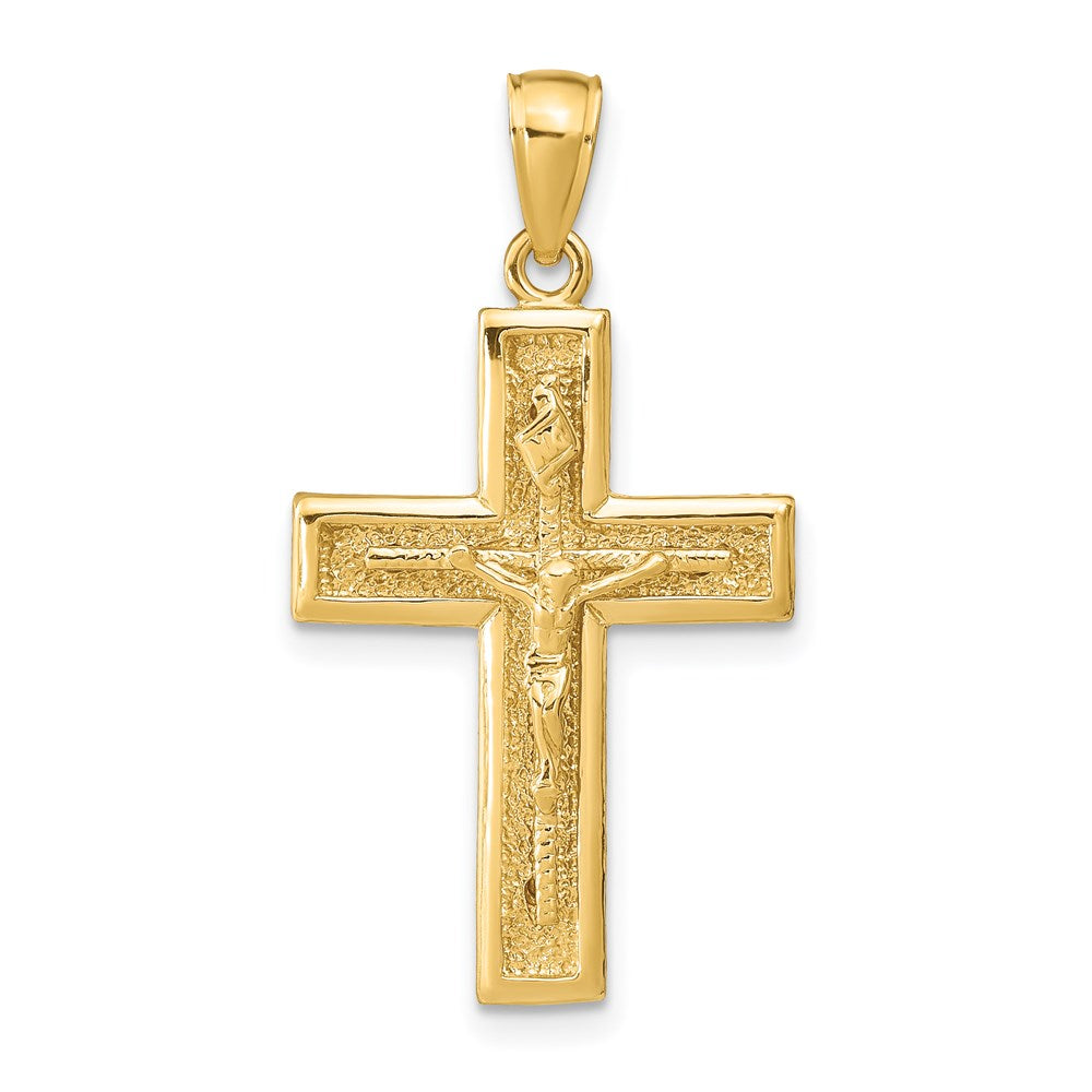 14k Polished Crucifix Pendant - 5