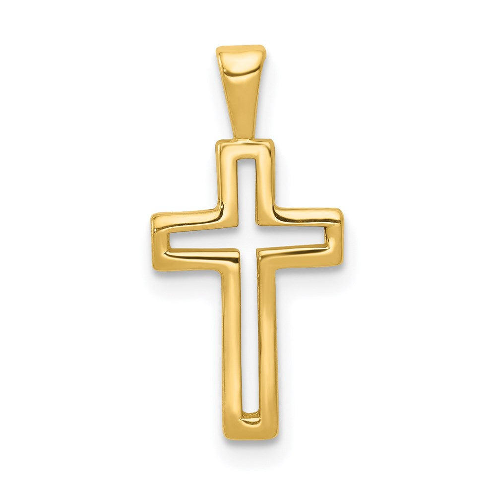 14k Cross Charm - 3