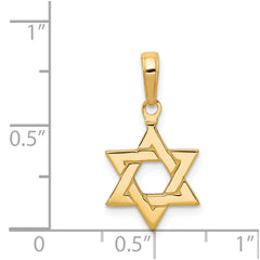 14k Polished Star of David Pendant - 2