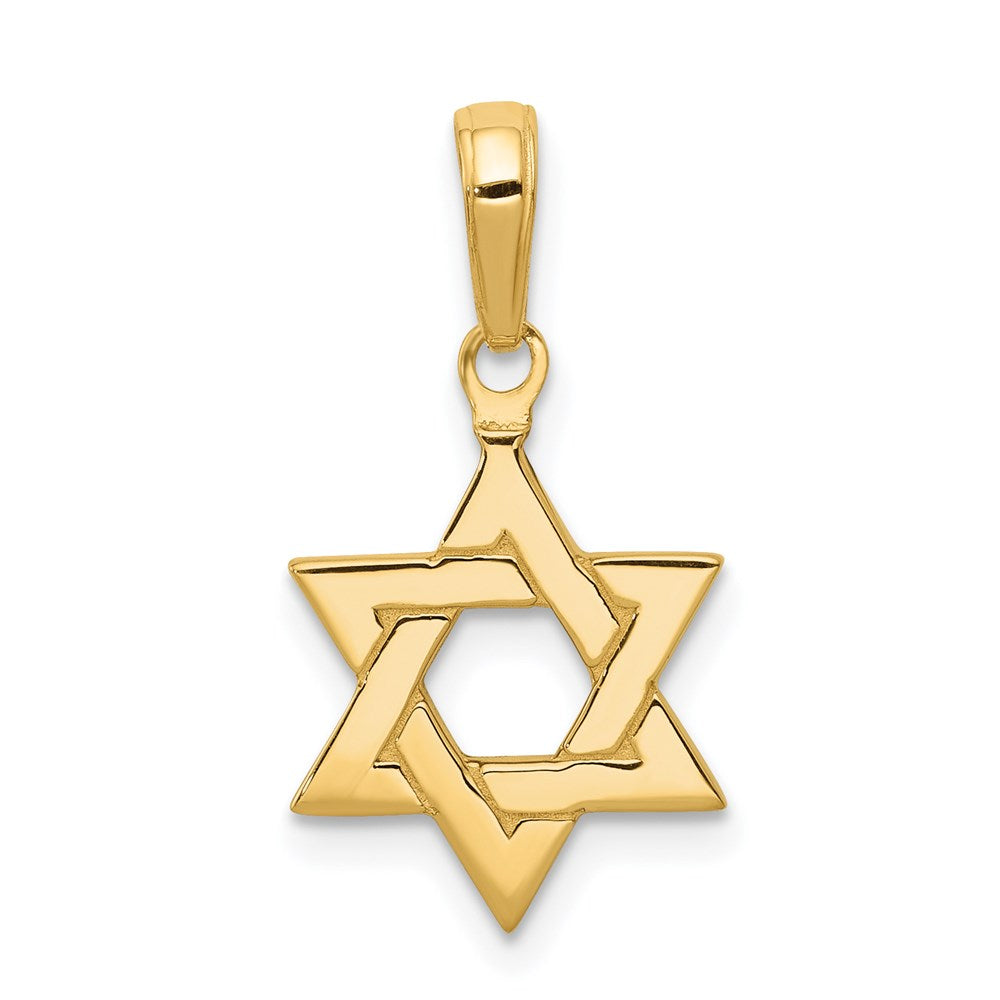 14k Polished Star of David Pendant - 2