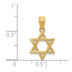 14k Polished Star of David Pendant - 3