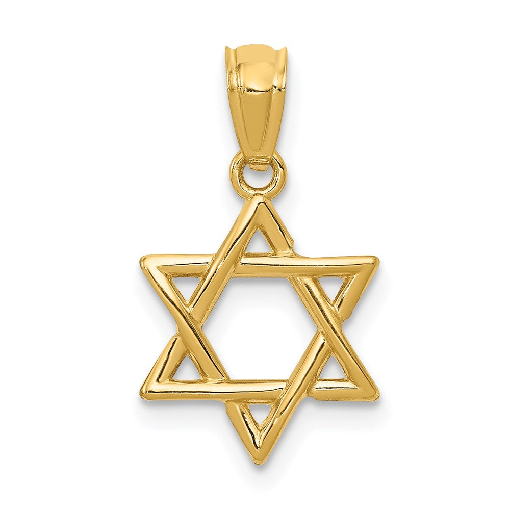 14k Polished Star of David Pendant - 3
