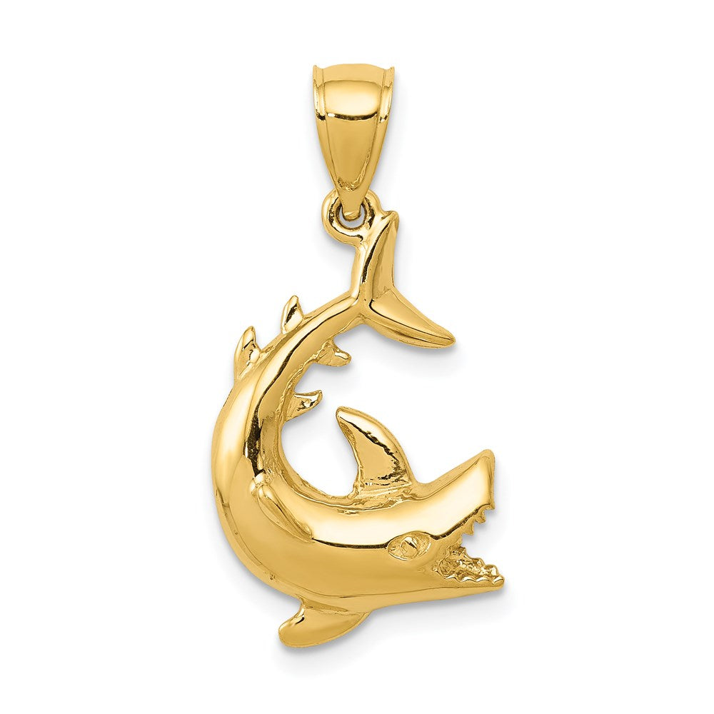 14K Shark Pendant - 2