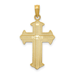 14K Passion Cross Pendant