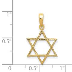 14k Star of David Pendant - 11