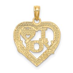 14K I HEART YOU Charm