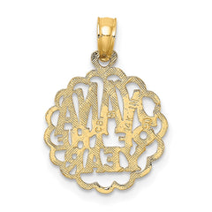 14K NANA OF THE YEAR  Charm