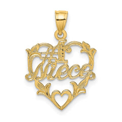 14K #1 NIECE in Heart Charm