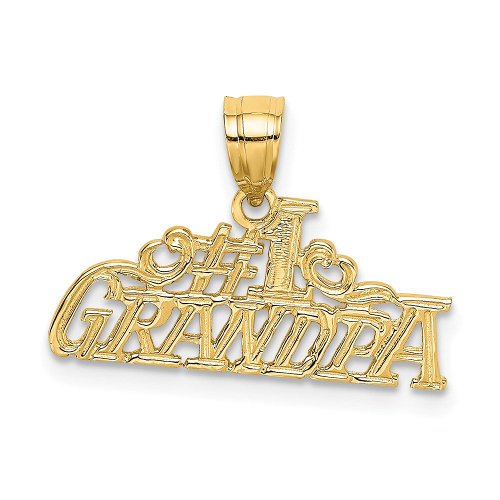14k #1 GRANDPA Charm - 2