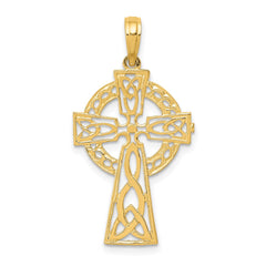 14k Polished Celtic Cross Pendant - 2