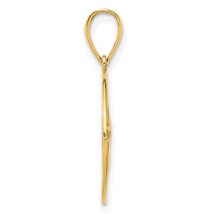 14k Claddagh Circle Pendant - 3
