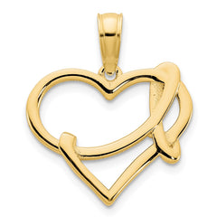 14k Fancy Heart Pendant - 2
