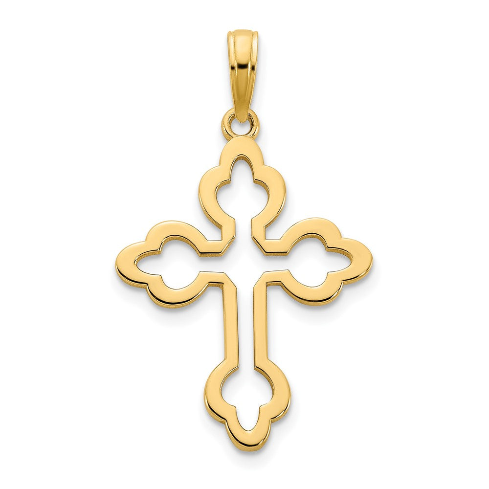 14k Cross Charm - 5