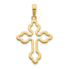 14k Cross Charm - 5